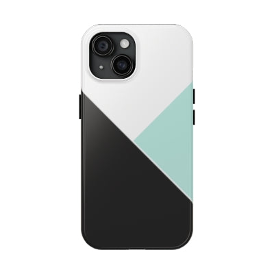 Green, Black & White Phone Case