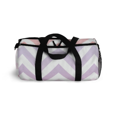 Pink, Purple and White Chevron Duffel Bag